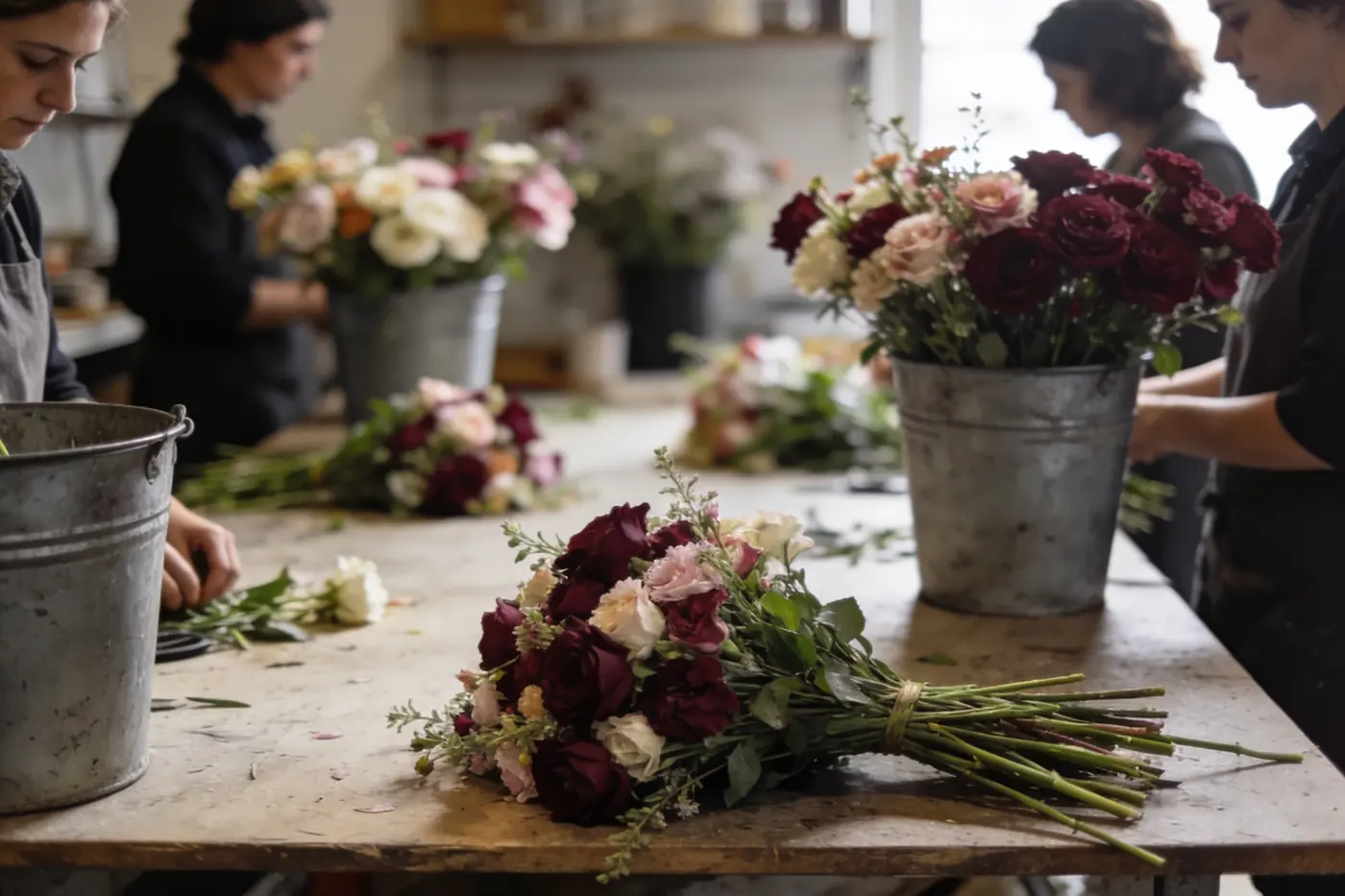 Illustration : fleuriste