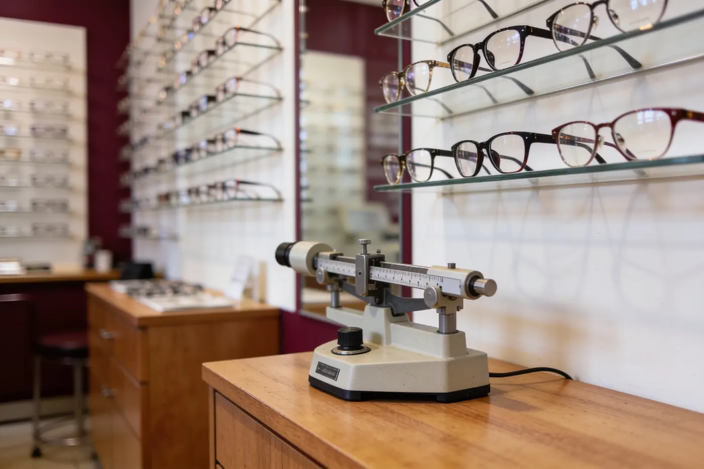 Illustration : magasin d'optique